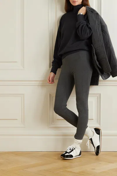 Totême Elastic Waist Leggings In Black