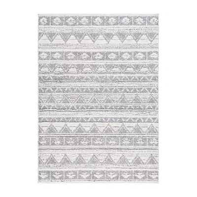 Martha Stewart Rita Stripe Indoor Rectangular Area Rug In Gray