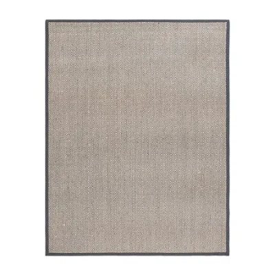 Martha Stewart Naia Bordered Indoor Rectangular Area Rug In Brown