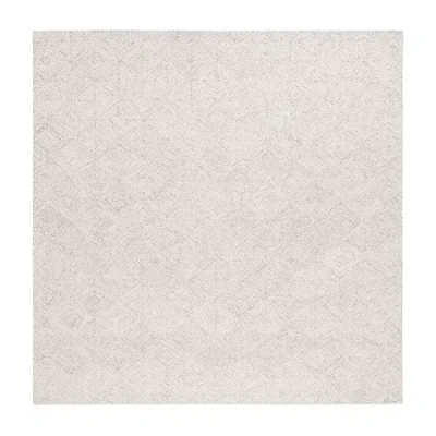 Martha Stewart Camden Geometric Hand Tufted Washable 6' X 6' Indoor Square Area Rug In Gray