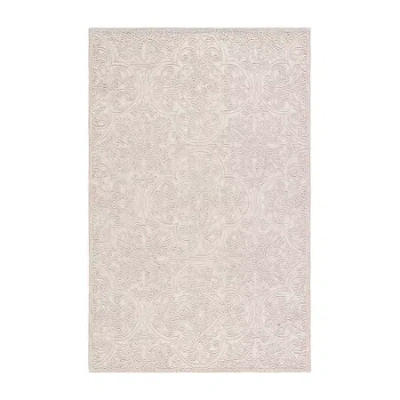 Martha Stewart Nora Medallion Hand Tufted Indoor Rectangular Area Rug In Pink