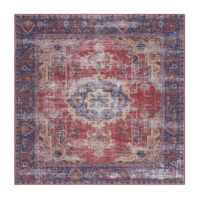 Safavieh Tucson Levi 6'x6' Indoor Square Area Rug In Red