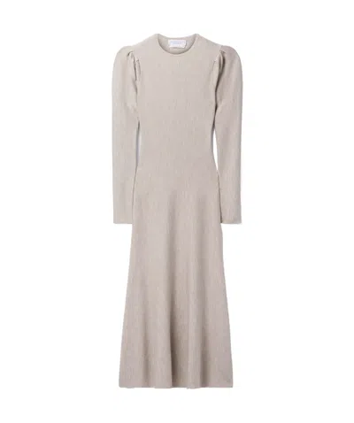 Gabriela Hearst Long-sleeved Dress In Gray