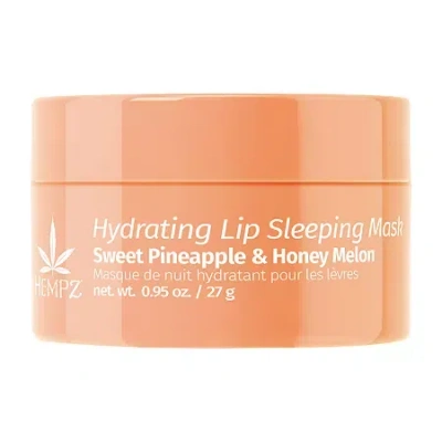 Hempz Sweet Pineapple & Honey Melon Hydrating Lip Sleeping Mask In Orange