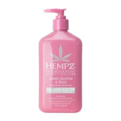 Hempz Sweet Jasmine & Rose Body Moisturizer With Collagen Booster - 17.0 In Pink