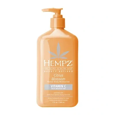 Hempz Citrus Blossom Herbal Body Moisturizer With Brightening Vitamin C 17 Oz. In Transparent