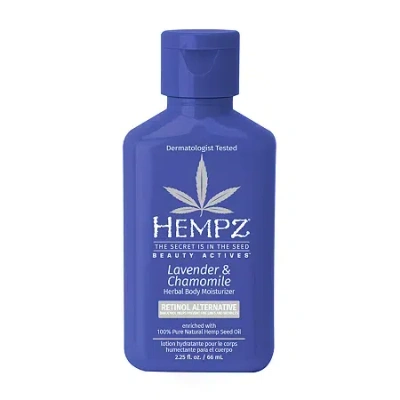 Hempz Mini Lavender & Chamomile Bakuchiol Infused Herbal Body Moisturizer 2.25 Oz. In Blue