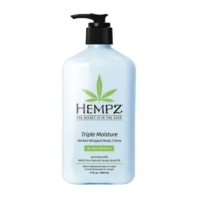Hempz Triple Moisture Herbal Whipped Body Creme 17oz. In Transparent