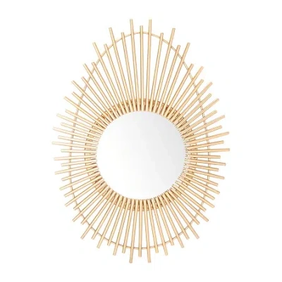 Safavieh Harson Wall Mount Oval Wall Mirror In Yellow