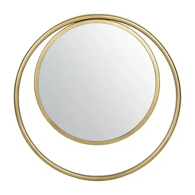 Safavieh Wonder Wall Mount Round Wall Mirror In Yellow
