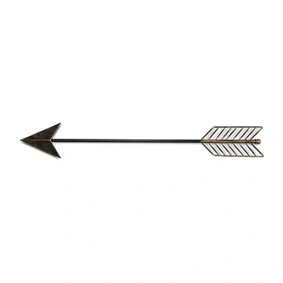 Cheungs Large Decorative Arrow With Solid Point Metal Wall Art In Brown