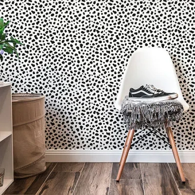 Tempaper Scout Peel & Stick Wallpaper In Black