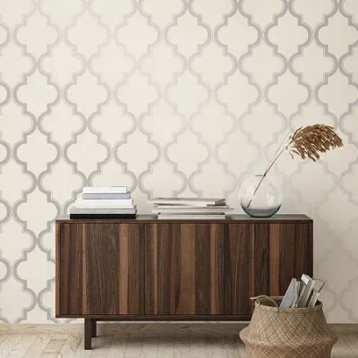 Tempaper Marrakesh Grey Peel & Stick Wallpaper In Sand