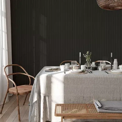 Tempaper Beadboard Peel & Stick Wallpaper In Black | ModeSens
