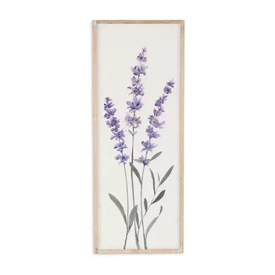 Cheungs Lyulia Lavender Bouquet Right Wood Wall Art In Purple