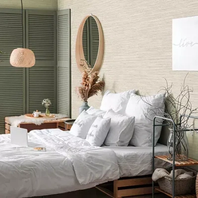 Tempaper Faux Horizontal Peel & Stick Wallpaper In Sand