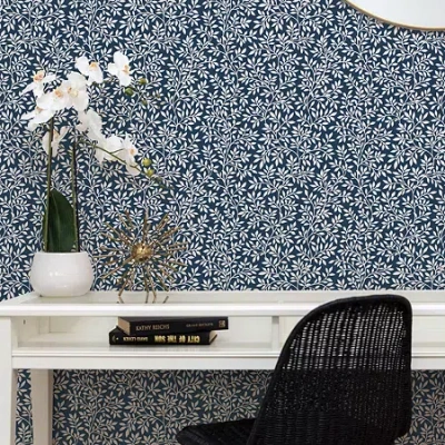 Tempaper Vintage Vine Peel & Stick Wallpaper In Blue