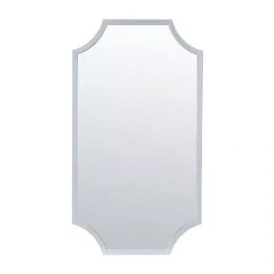 Safavieh 19.75 X 36 Elenin Wall Mount Wall Mirror In Silver