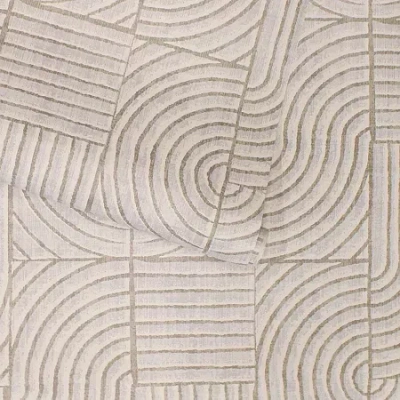 Tempaper Tile Block Peel & Stick Wallpaper In White