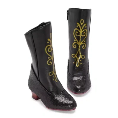 Disney Collection Frozen Anna Costume Boots - Girls In Black