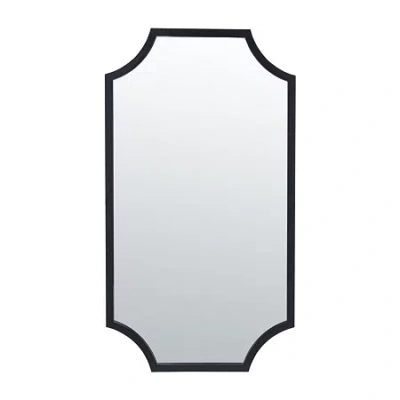 Safavieh 19.75 X 36 Elenin Wall Mount Wall Mirror In Black