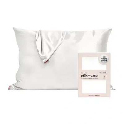 Kitsch Satin Pillowcase Face Pillow Cover In White