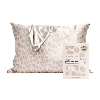 Kitsch Satin Pillowcase Face Pillow Cover In Yellow