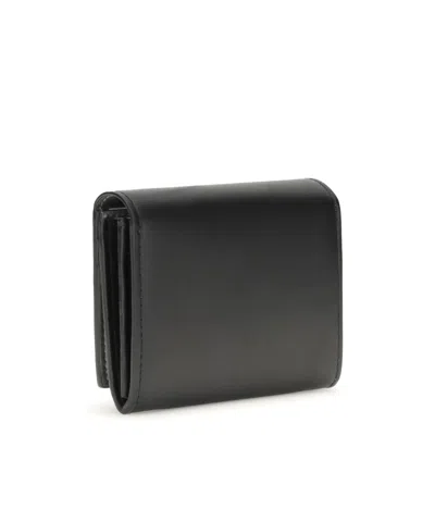 Maison Margiela Logo Lettering Wallet In Black