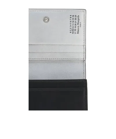 Maison Margiela Logo Lettering Wallet In Black