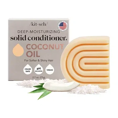 Kitsch Coconut Oil Deep Moisturizing Conditioner Bar In White