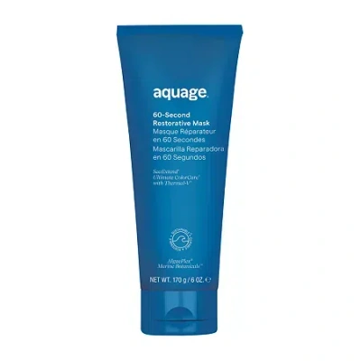 Aquage 60 Second Restorative Hair Mask- 6oz In Blue