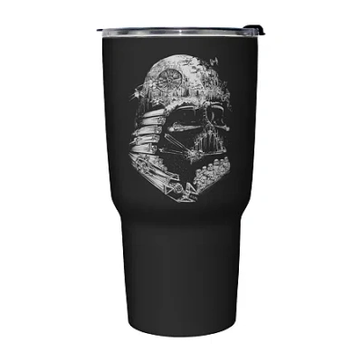 Disney Collection Star Wars Empire Head 27 oz Stainless Steel Travel Mug In Black