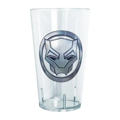 Disney Collection Marvel Black Panther Wakanda Forever Logo 24 oz Tritan Cup 4pc Set In Transparent