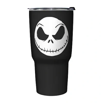 Disney Collection Nightmare Before Christmas Big Face Jack 27 oz Stainless Steel Travel Mug In Black