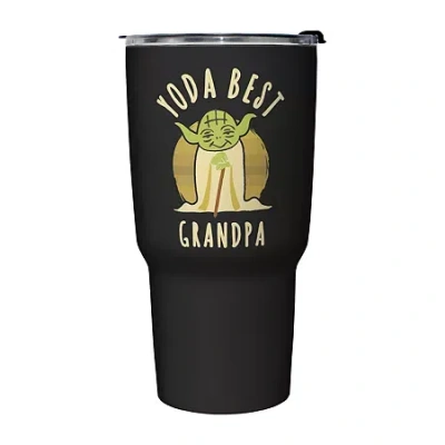 Disney Collection Star Wars Best Grandpa Yoda Says 27 oz Stainless Steel Travel Mug In Black