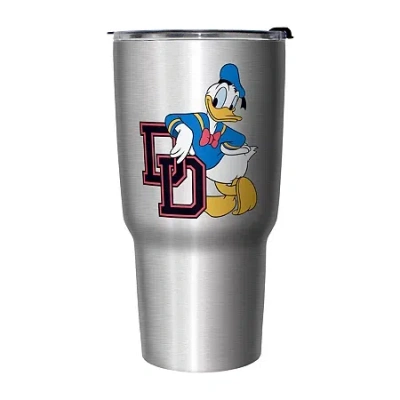 Disney Collection Donald Duck College 27 oz Stainless Steel Travel Mug In Silver