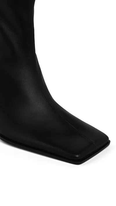 Alaïa Soft Square Boots In Leather In Black