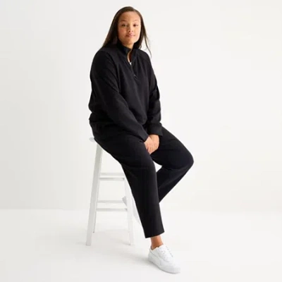 Xersion Womens Scuba Luxe Tapered Pant Plus In Black