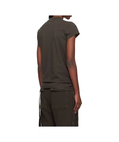 Rick Owens Drkshdw Level T Short-sleeved Crewneck T-shirt In Gray