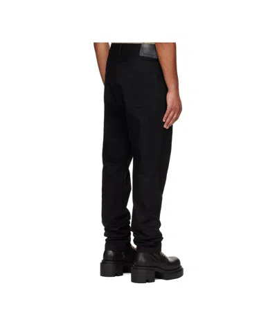 Rick Owens Drkshdw Concordians Collapse Long Jeans In Black