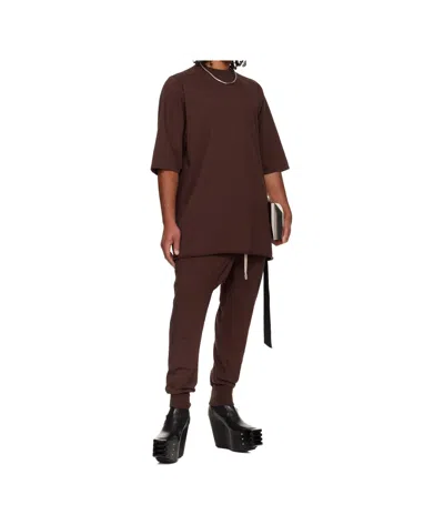 Rick Owens Drkshdw Concordians Drawstring Sweatpants In Brown
