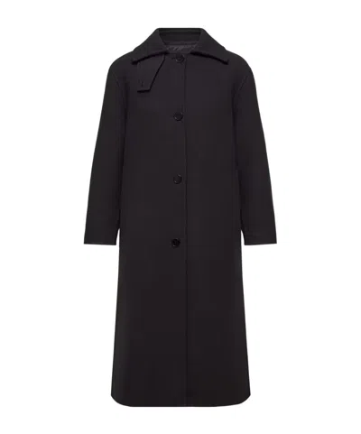Moncler Jil Sander Barrelene 3-in-1 Wool Coat In Black