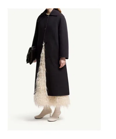 Moncler Jil Sander Barrelene 3-in-1 Wool Coat In Black