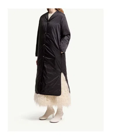 Moncler Jil Sander Barrelene 3-in-1 Wool Coat In Black