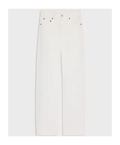 Celine Boyfriend Jeans 001 In Denim In White