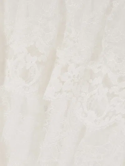 Chloé Long-sleeved Lace Shirt In White