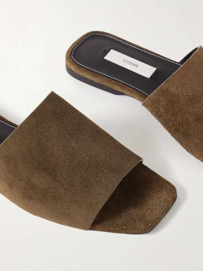 Totême Open-toe Slippers In Brown