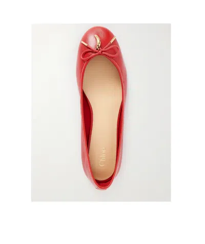 Chloé Iris Ballet Flats In Red