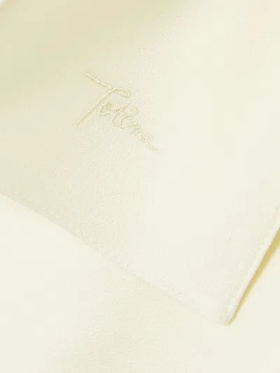 Totême Toteme Satin Tuxedo Scarf In Neutral