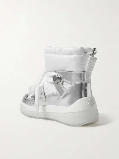 Moncler Insolux Snow Boots In Silver